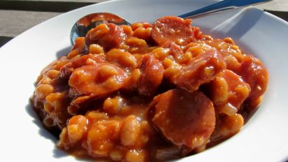 Kielbasa With Baked Beans Recipe Food Com
