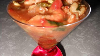 Coctel De Camaron Mexican Shrimp Cocktail Recipe Food Com