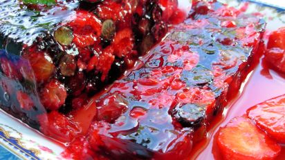Summer Fruits Terrine Or Bodacious Berries In Wine Jelly Recipe