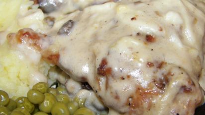 Cheesy Baked Chicken Gravy Recipe Food Com