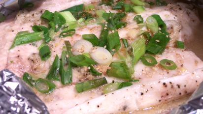 Flounder Fillets Grilled In Foil With An Asian Touch Recipe Food Com