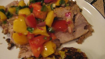 Santa Fe Pork Medallions With Peach Salsa Recipe Food Com