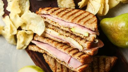 Grilled Ham And Cheese Sandwich With Fresh Pears Recipe Food Com