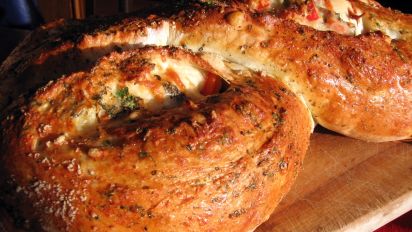 Vegetarian Pepperoni Pizza Twister Pampered Chef Recipe Italian
