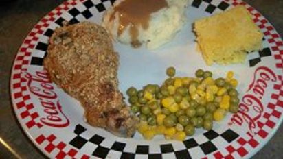 Cat Cora S Crispy Baked Fried Chicken Recipe Food Com