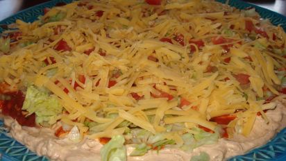 B S Taco Dip Meatless Recipe Food Com
