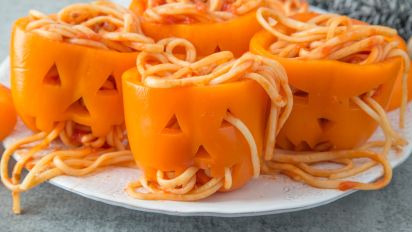 Halloween Jack O Lantern Pasta Dinner Recipe Food Com