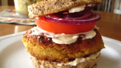 Chickpea Burger Recipe Food Com