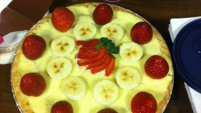 Strawberry Banana Cream Pie Recipe Food Com