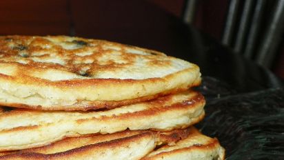 Blueberry Sour Cream Pancakes Recipe Food Com