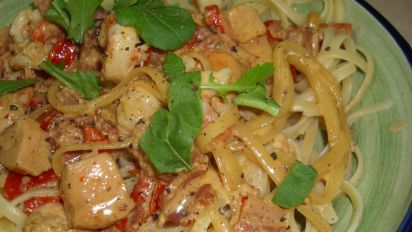 Copycat Olive Garden Chicken And Shrimp Carbonara Recipe Food Com