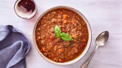 Country Hamburger Lentil Soup Crock Pot Recipe Food Com Crumble in beef, cook and break up beef until no longer pink. country hamburger lentil soup crock pot