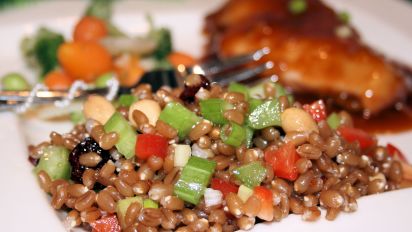 Spicy Wheatberry Salad Recipe Food Com