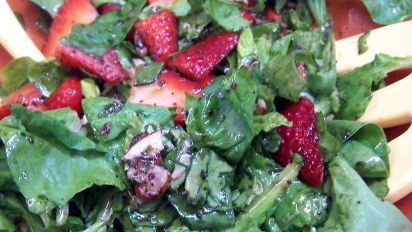 Spinach Strawberry Salad Recipe Food Com