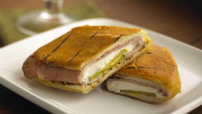 Cuban Sandwich With Fresh Goat Cheese Recipe Food Com Spread the herbed goat cheese on sandwich stacks to go. cuban sandwich with fresh goat cheese