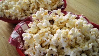 Sweet And Savory Popcorn With Honey And Parmesan Cheese Recipe