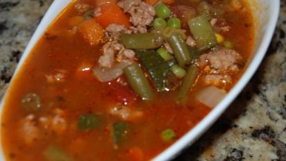 Vegetable And Ground Turkey Soup Recipe Food Com