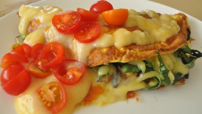 Mushroom Spinach Omelet Recipe Breakfast Food Com