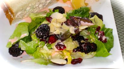 Tossed Green Salad With Grapefruit Pomegranate Dressing Recipe