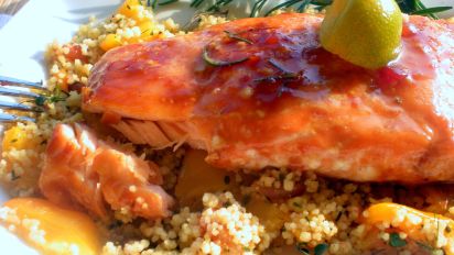 Maple Balsamic Glazed Salmon Recipe Food Com