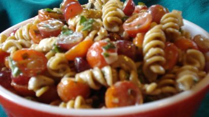 Bow Ties With Tomatoes Feta And Balsamic Dressing Recipe Food Com