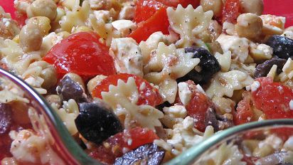 Chickpea Macaroni Salad Recipe Food Com