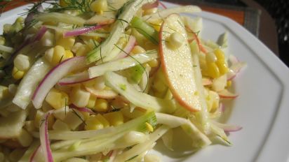 Fennel Salad With Apples And Fresh Corn Recipe Food Com
