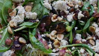Warm Spinach And Dried Fig Salad From Sun Maid Recipe Food Com