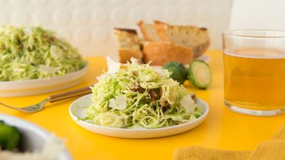 Shaved Brussels Sprout Slaw With Walnuts And Romano Recipe Food Com