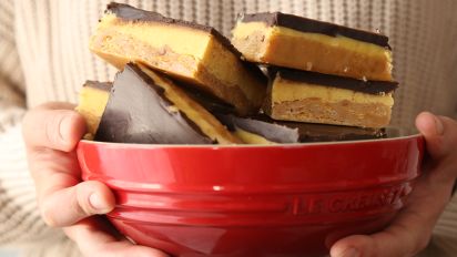 Yum Yum No Bake 3 Layer Bars Recipe Food Com