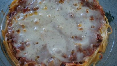 Mighty Meaty Spaghetti Pie Recipe Food Com