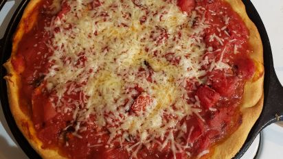 Gino S East Chicago Deep Dish Pizza Recipe Food Com