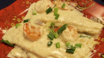 Olive Garden Manicotti Formaggio With Shrimp Recipe Food Com