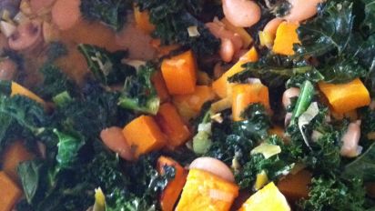 Butternut Squash White Bean And Kale Ragout Vegan Recipe Food Com