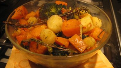 Honey Rosemary Roasted Winter Vegetables Recipe Food Com