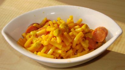 Macaroni And Cheese With Hot Dogs Easy Mac N Cheese With Hot Dogs Recipe Food Com