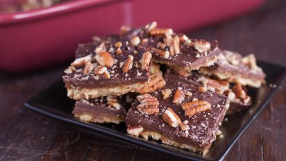 Easy English Butter Toffee Bars Recipe Food Com