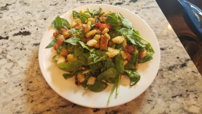Spinach Apple Salad With Maple Cider Vinaigrette Recipe Food Com