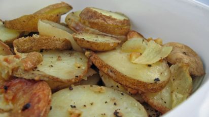 Roasted Potatoes And Onions Recipe Food Com