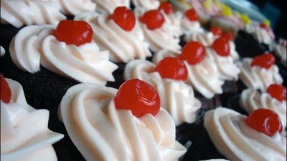Chocolate Covered Cherry Cupcakes Recipe Food Com
