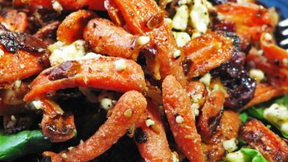 Roasted Carrot Salad Recipe Food Com