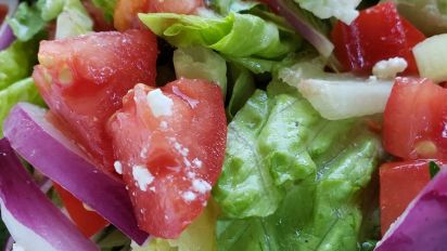 Garden Salad Mediterranean Style Recipe Food Com