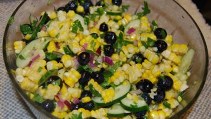 Summer Corn Blueberry Salad Recipe Food Com