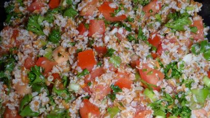 Bulgur Wheat Salad With Tomato And Cucumber Recipe Food Com