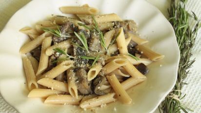 Pasta Con Melanzane E Funghi Penne Con Funghi E Melanzane Recipe Food Com
