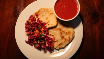El Salvadorian Bean And Cheese Pupusas Recipe Food Com