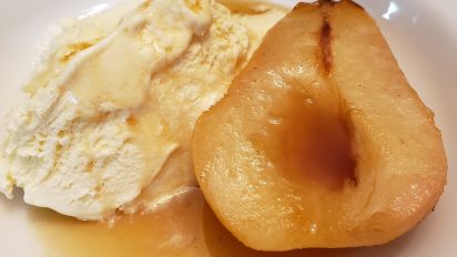 Roasted Pears With Vanilla Grand Marnier Recipe Food Com