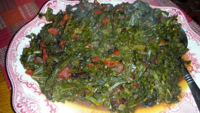 Kenyan Greens Simmered With Tomatoes Sukuma Wiki Recipe Food Com