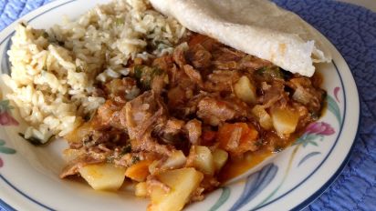 Hilachas Guatemalan Shredded Beef In Tomato Tomatillo Sauce Recipe Food Com