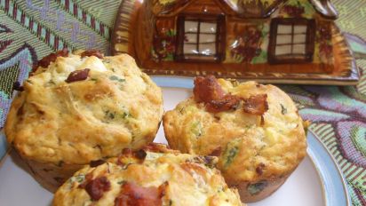 Bacon Spinach And Feta Muffin Loaf Recipe Food Com We opened the muffins and put the quiches in the middle. bacon spinach and feta muffin loaf